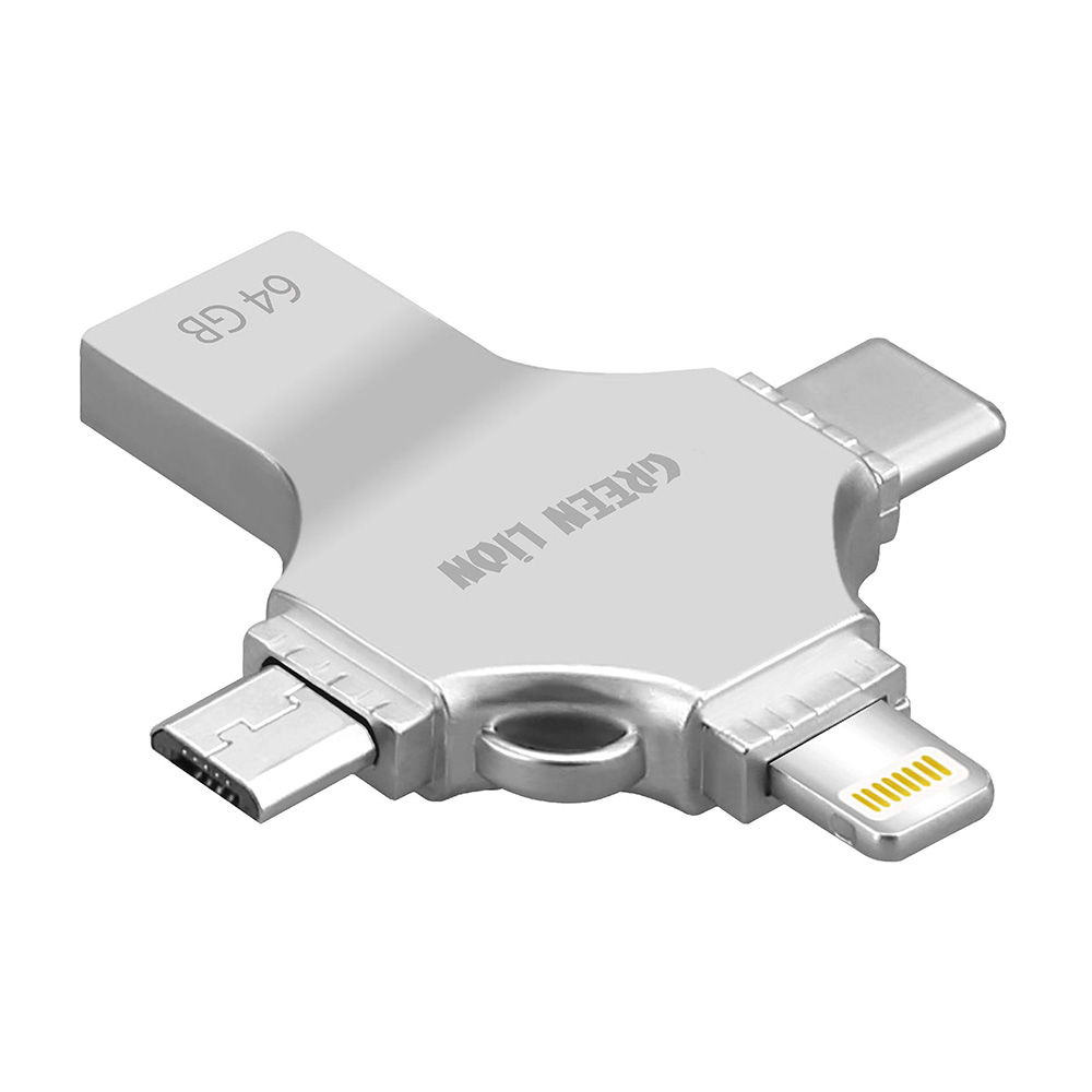 فلش مموری گرین لاین مدل GN4IN1USB64SL ظرفیت 64 گیگابایت
