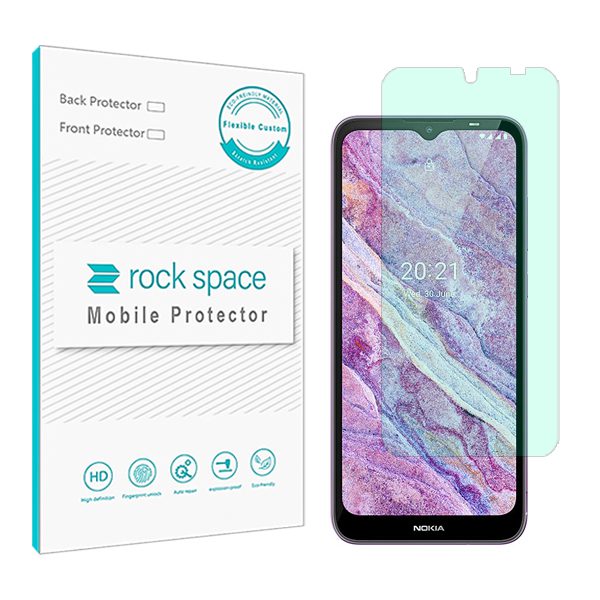 گلس نوکیا C10 مدل نانو هیدروژل گرین لایت برند راک اسپیس کد S