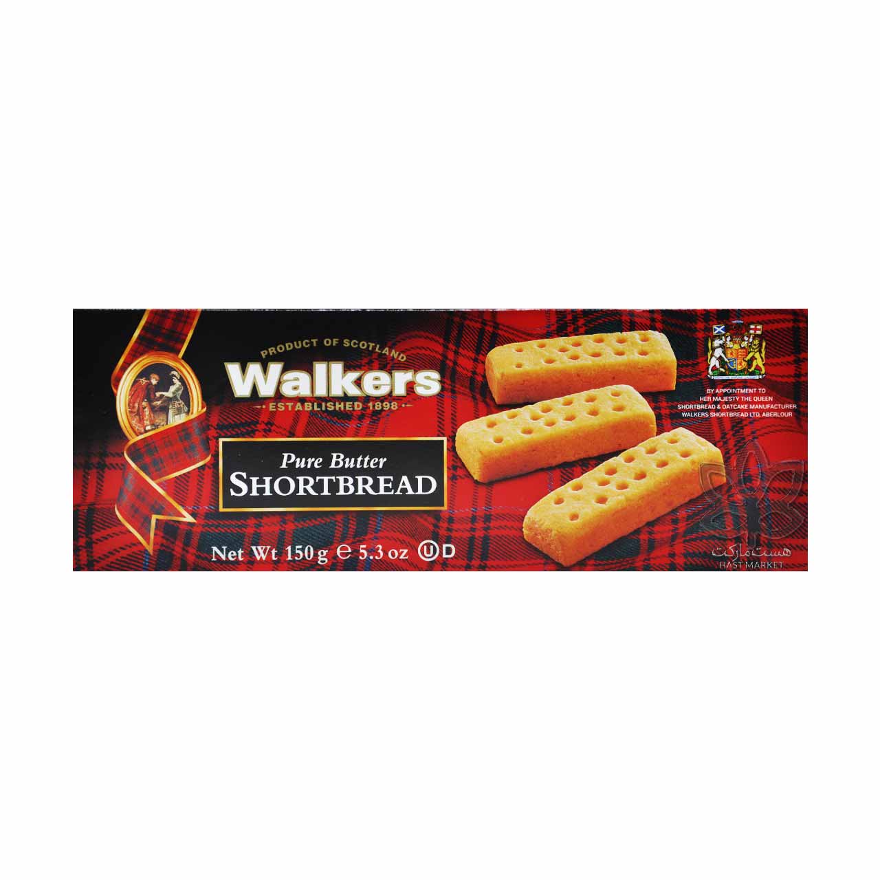 بیسکوییت کره ای اسکاتلندی ( شورت برد ) 150 گرم واکرز - walkers