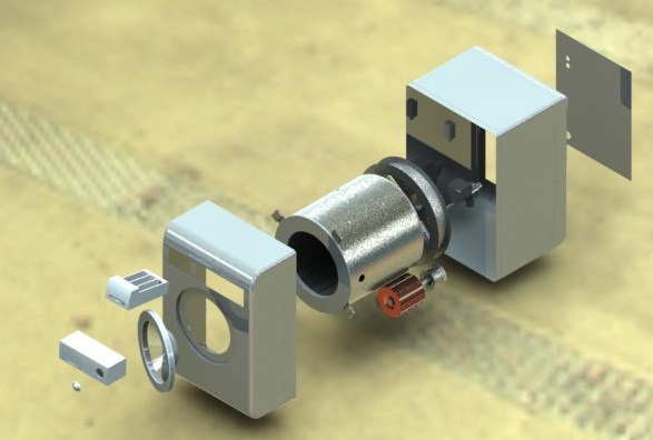 طراحی دستگاه ماشین لباسشویی در SOLIDWORKS سالیدورک