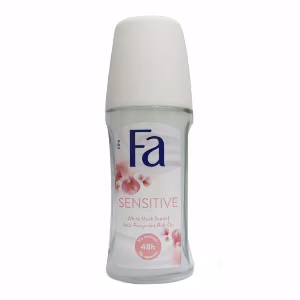 رول ضد تعریق زنانه فا مدل Sensitive White Musk Scent حجم 50 میلی لیتر