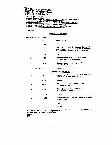 خرید و دانلود نسخه کامل کتاب Similariries and Differences in Signal Processing for Radar and Sonar