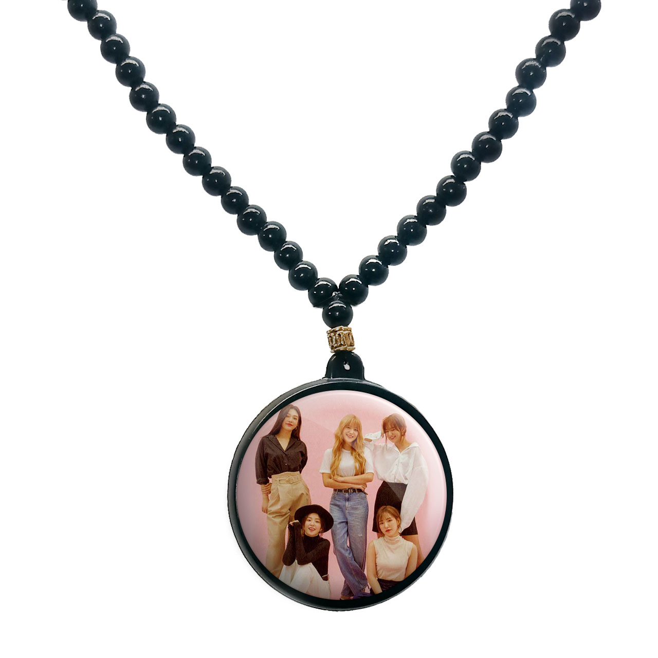 گردنبند پرمانه طرح red velvet کد pmd.12339 مدل دو طرفه