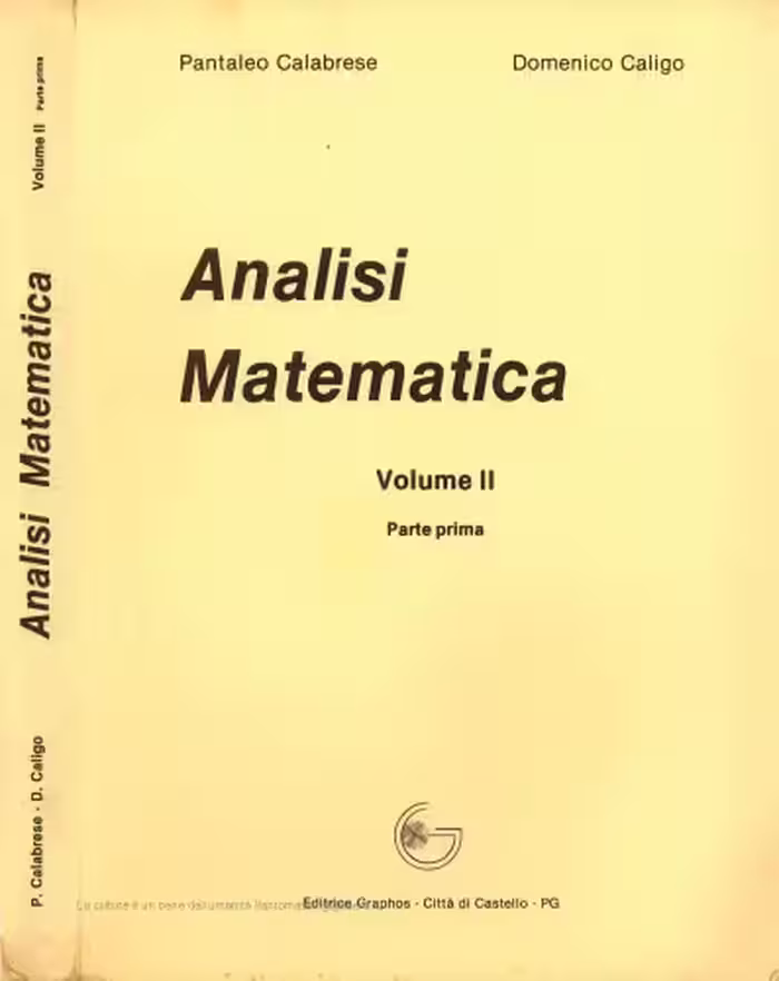 خرید و دانلود نسخه کامل کتاب Analisi Matematica, Vol. 2 Parte I