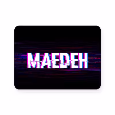 برچسب تاچ پد دسته بازی پلی استیشن 4 ونسونی طرح MAEDEH