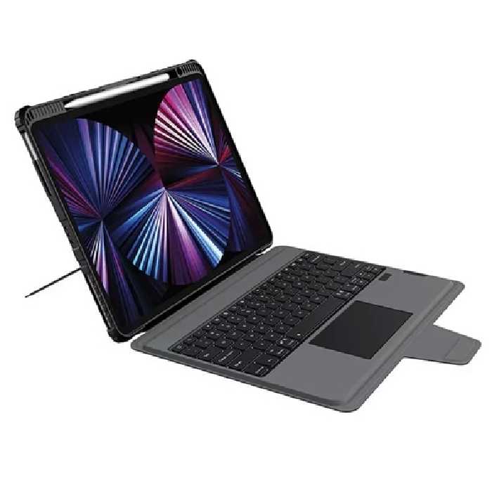کیف کلاسوری کیبورد دار نیلکین مدل Bumper Combo Backlit Keyboard مناسب برای تبلت اپل iPad Air 13 2024