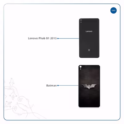 برچسب پوششی ماهوت مدل Batman مناسب برای تبلت لنوو Phab B1 2015