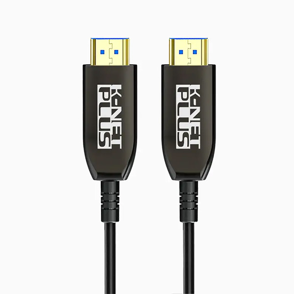 کابل HDMI V21 فیبر نوری کی نت پلاس مدل K-NET PLUS KP-CHAOC21100 طول 10 متر