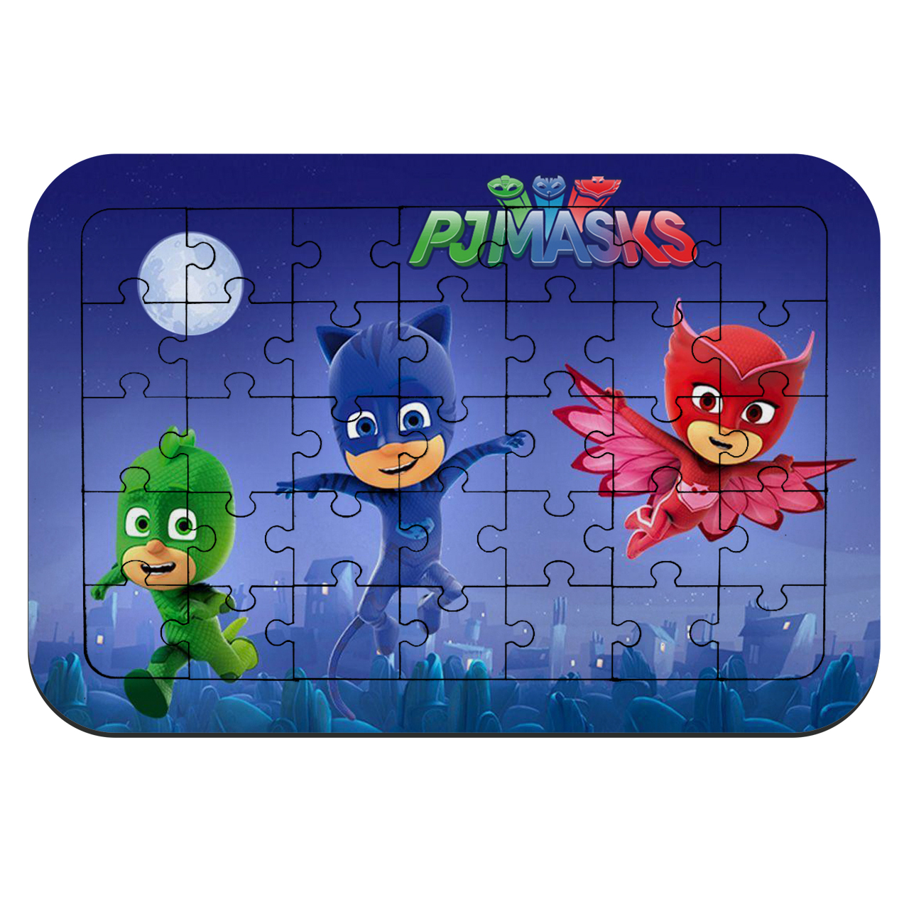 پازل 35 تکه طرح انیمیشن گروه شب نقاب مدل NI899