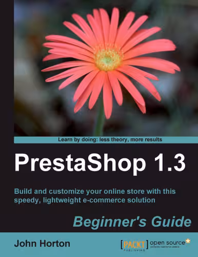 خرید و دانلود نسخه کامل کتاب PrestaShop 1.3 Beginner's Guide