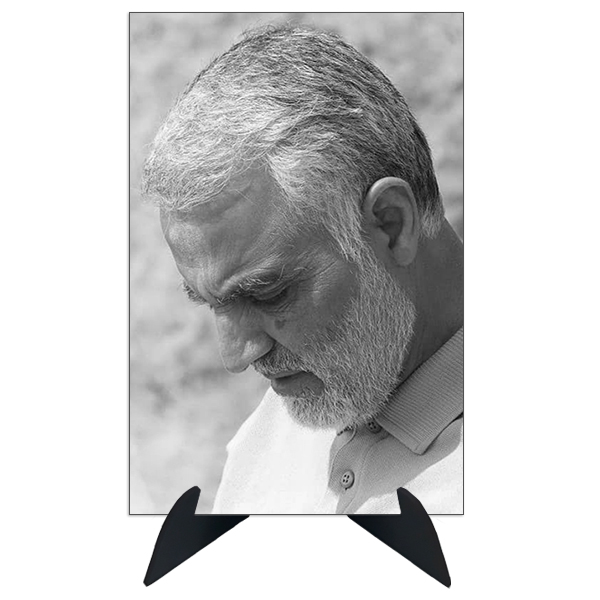 تابلو شاسی رومیزی طرح سردار قاسم سلیمانی مدل AG-316