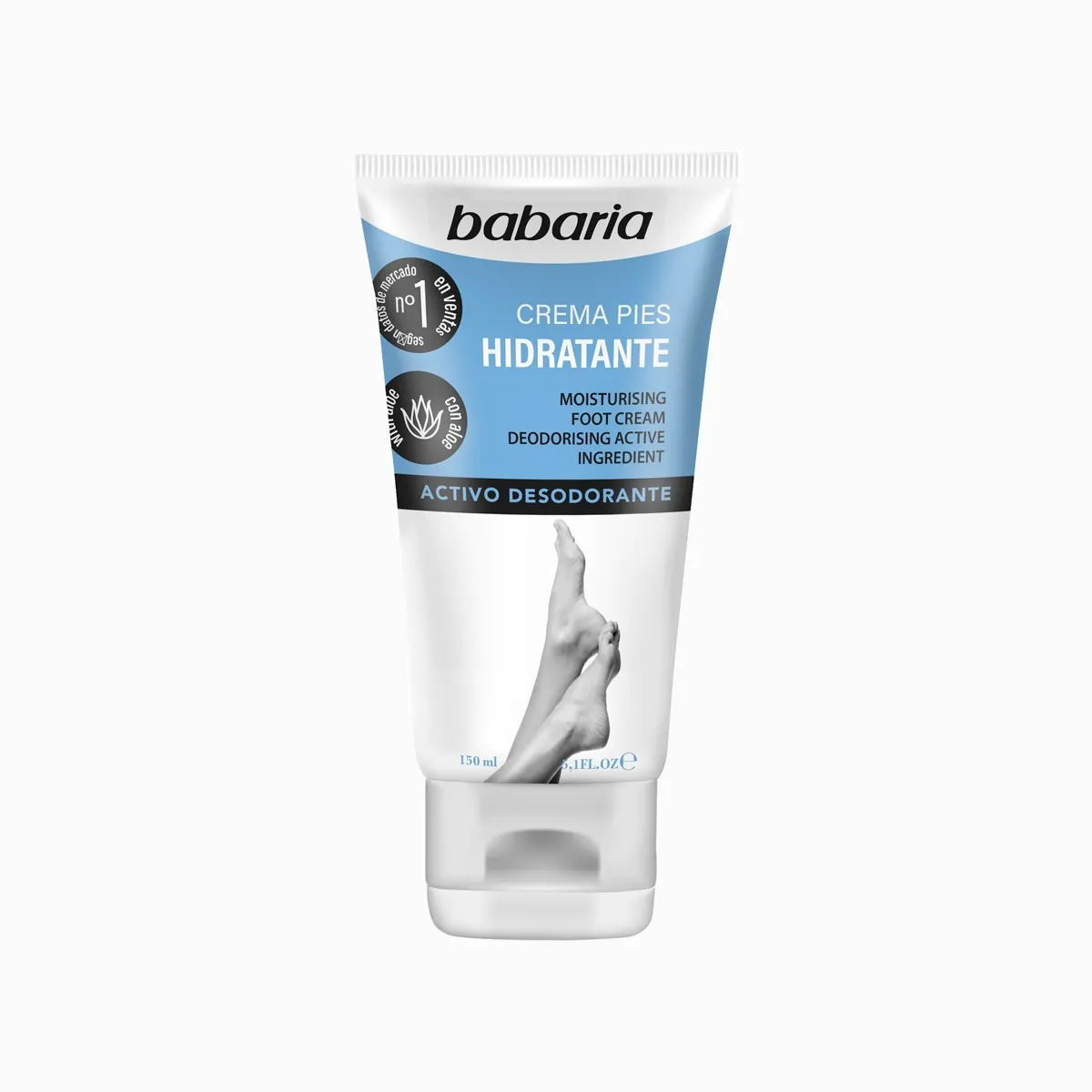 کرم مرطوب کننده پا باباریا Babaria Moisturizing Foot Cream حجم 150میل