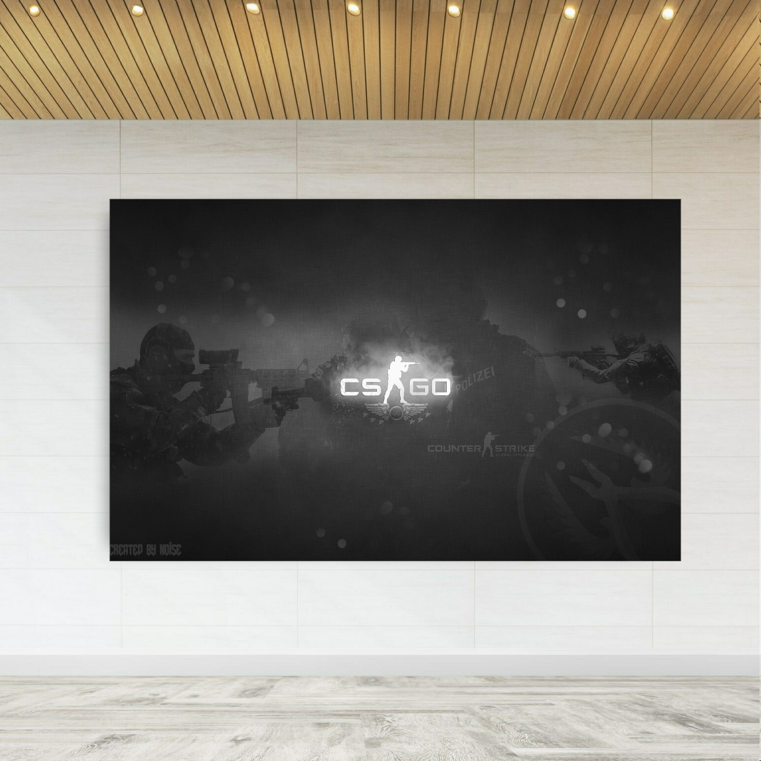 تابلو بوم طرح گیم Counter Strike مدل SDB1652