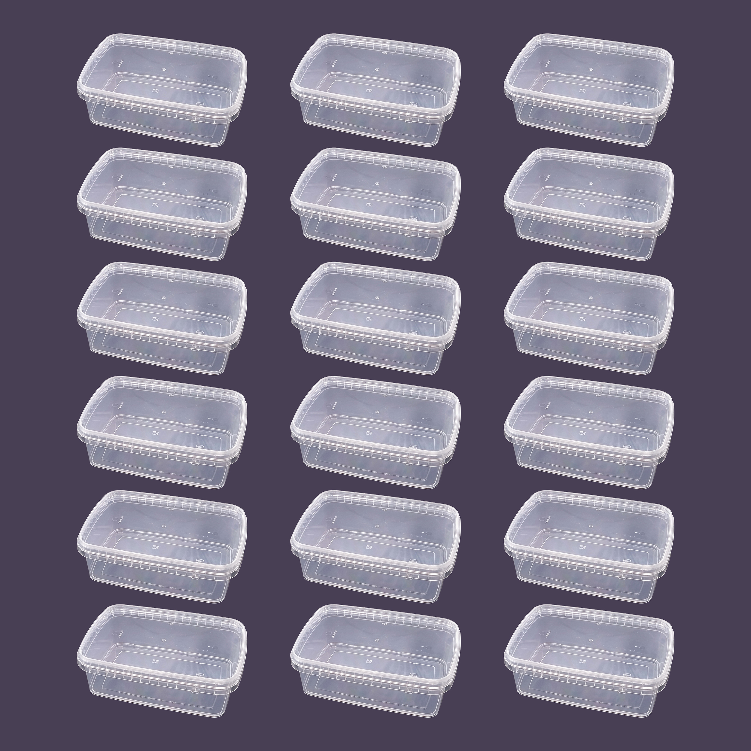 ظرف نگهدارنده پولاد مدل فریزری کد 1500cc بسته 18 عددی