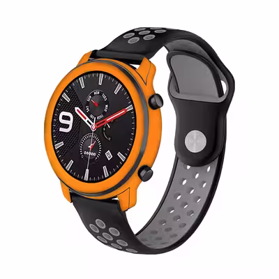 برچسب ماهوت طرح Matte Orange مناسب برای ساعت هوشمند شیایومی Amazfit GTR 47mm