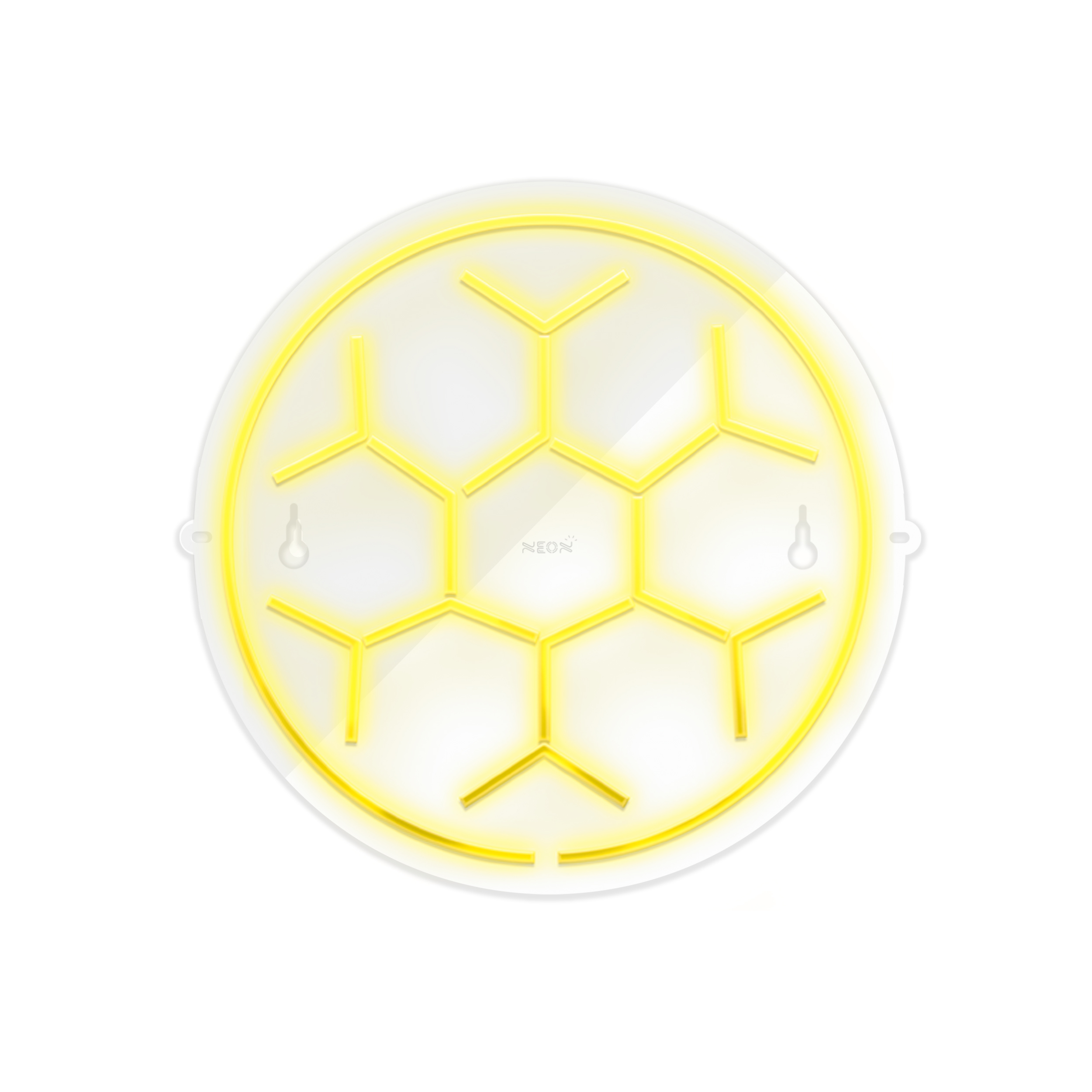 چراغ دیواری نئون دیزاین طرح Soccer-Ball-GL_YL