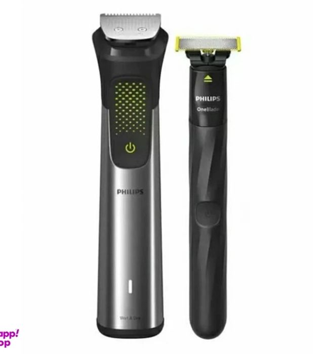 ماشین اصلاح سر و صورت (ریش تراش) فیلیپس مدل MG9553 به همراه ماشین اصلاح وان بلید مجموعه 2 عددی