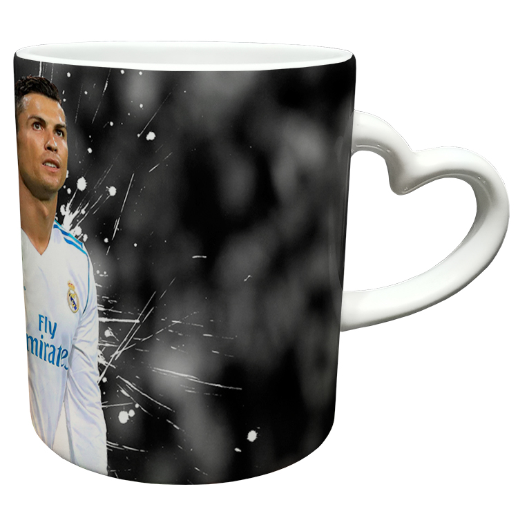 ماگ مدل دسته قلبی طرح رونالدو کد 18