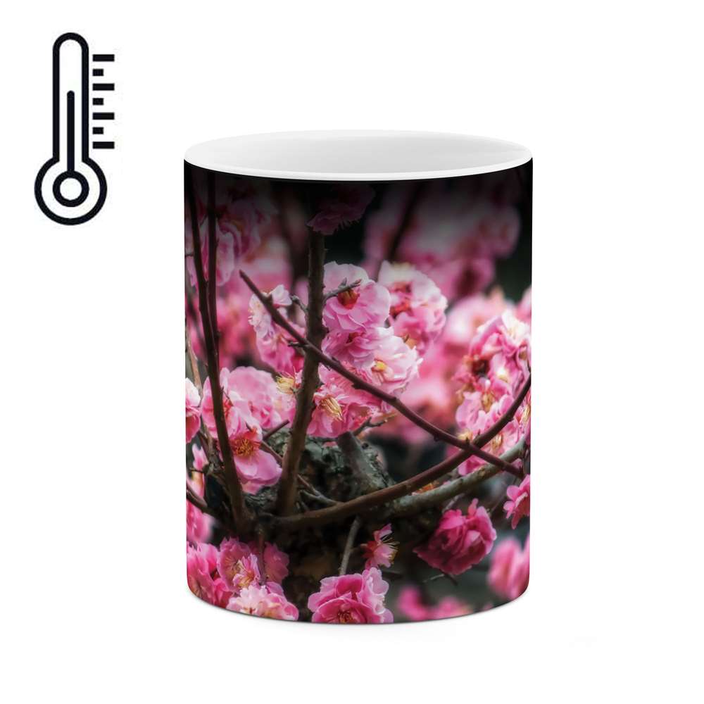 ماگ حرارتی طرح شکوفه گل مدل mgh03993