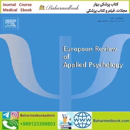 European Review of Applied Psychology Volume 74 Issue 1 2024