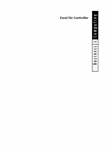 خرید و دانلود نسخه کامل کتاب Excel fur Controller 3. Ausgabe