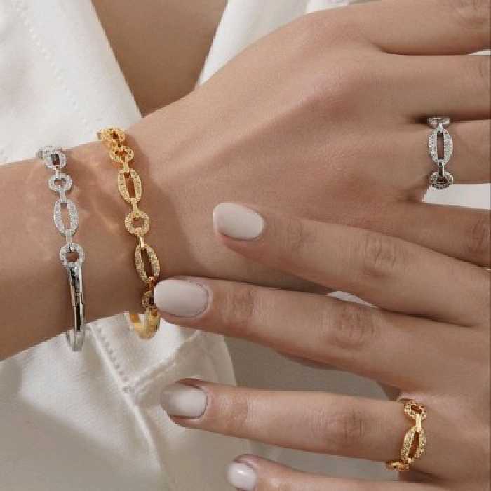 ست دستبند النگویی با انگشتر