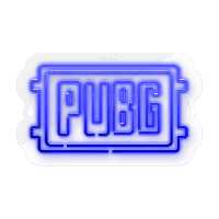 چراغ دیواری نئون دیزاین طرح Pubg-Logo-GL_BL