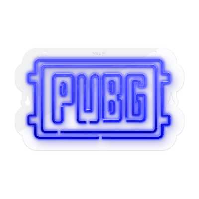 چراغ دیواری نئون دیزاین طرح Pubg-Logo-GL_BL