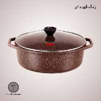 تابه روستر بیضی سایز 33 کاندید مدل سیلور