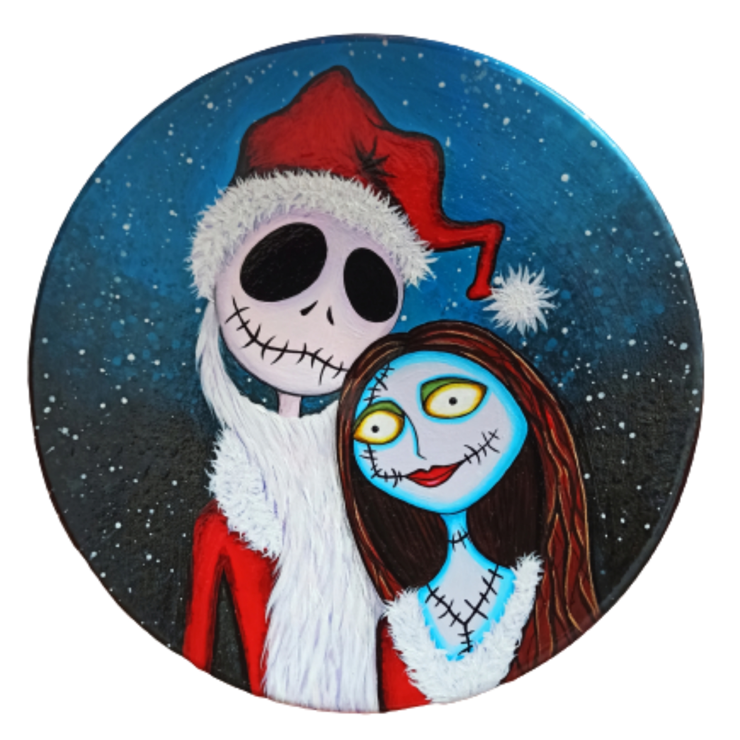 بشقاب دیوارکوب سفالی مدل زمستانی