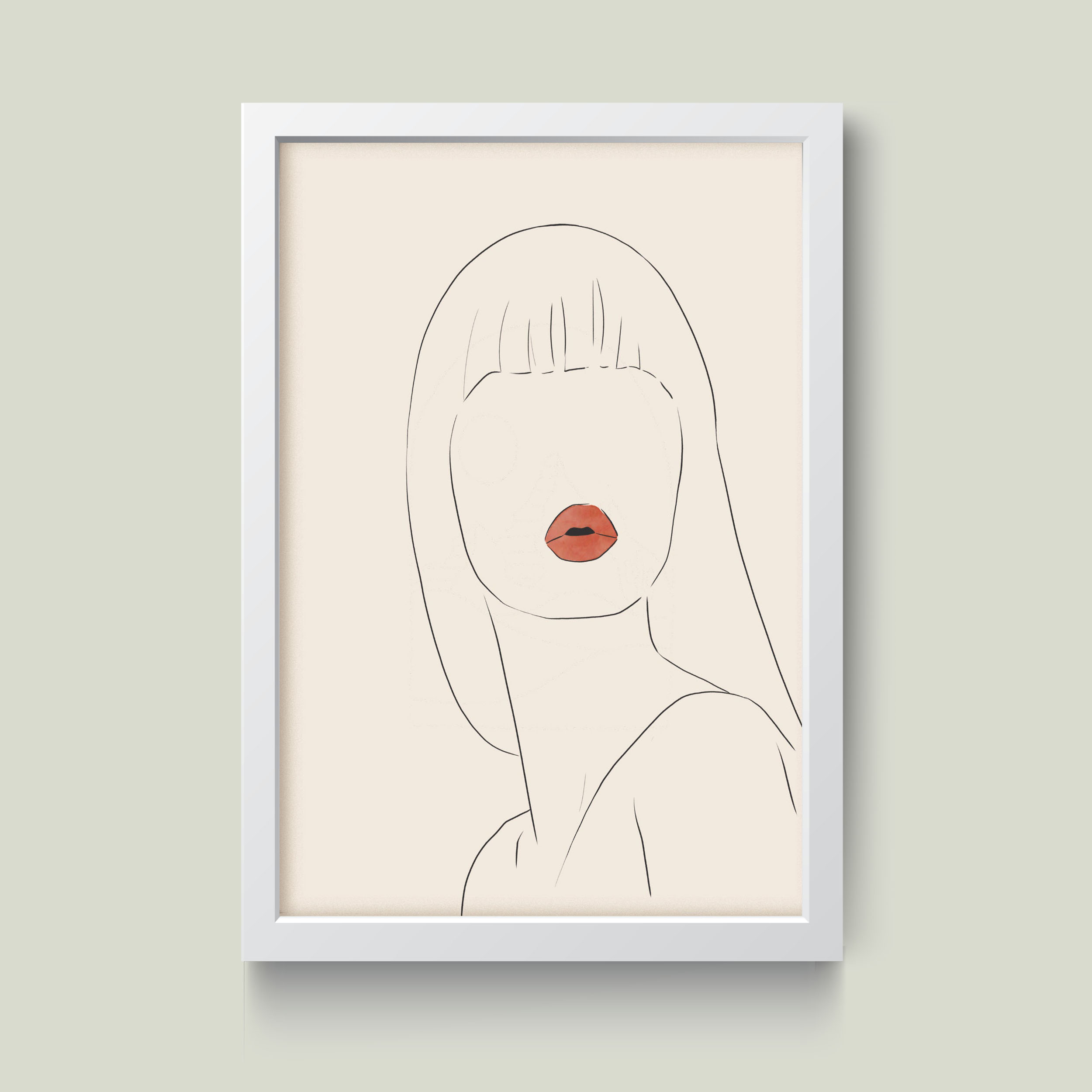 تابلو مدل مینیمال Girlish MARIYANA کد S3022-w