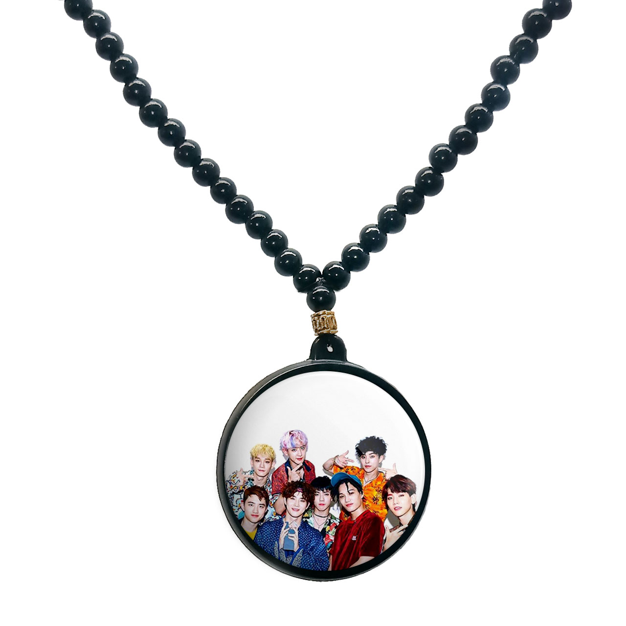 گردنبند پرمانه طرح exo کد pmd.14199 مدل دو طرفه