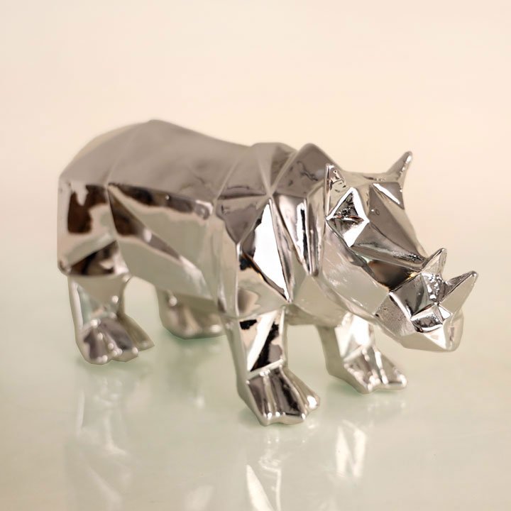 دکوری کرگدن نقره‌ای 