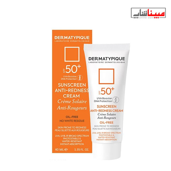 ضد آفتاب بی رنگ پوست قرمز و حساس SPF50 درماتیپیک