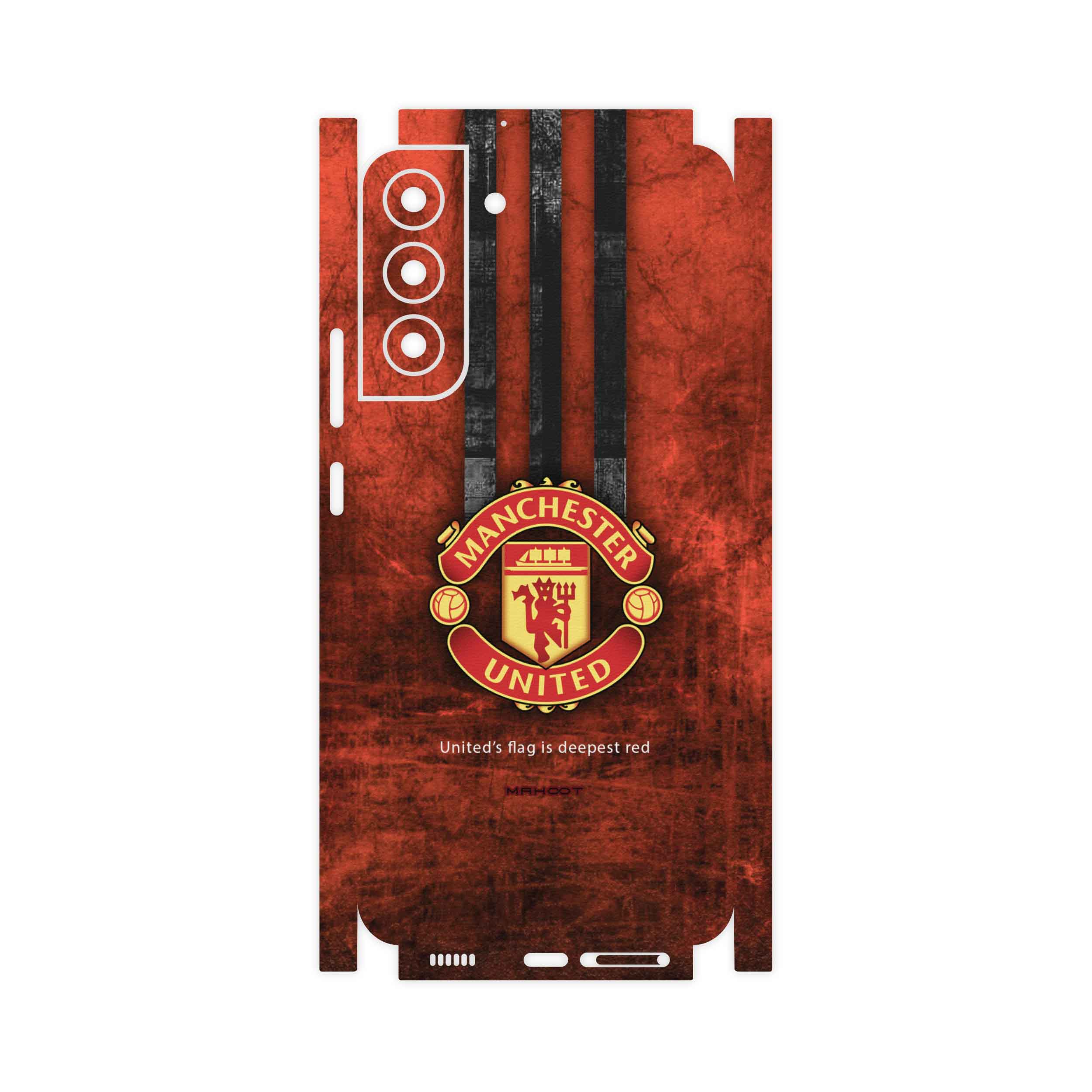 برچسب پوششی ماهوت مدل Manchester-United-FullSkin مناسب برای گوشی موبایل سامسونگ Galaxy S22 Plus 5G