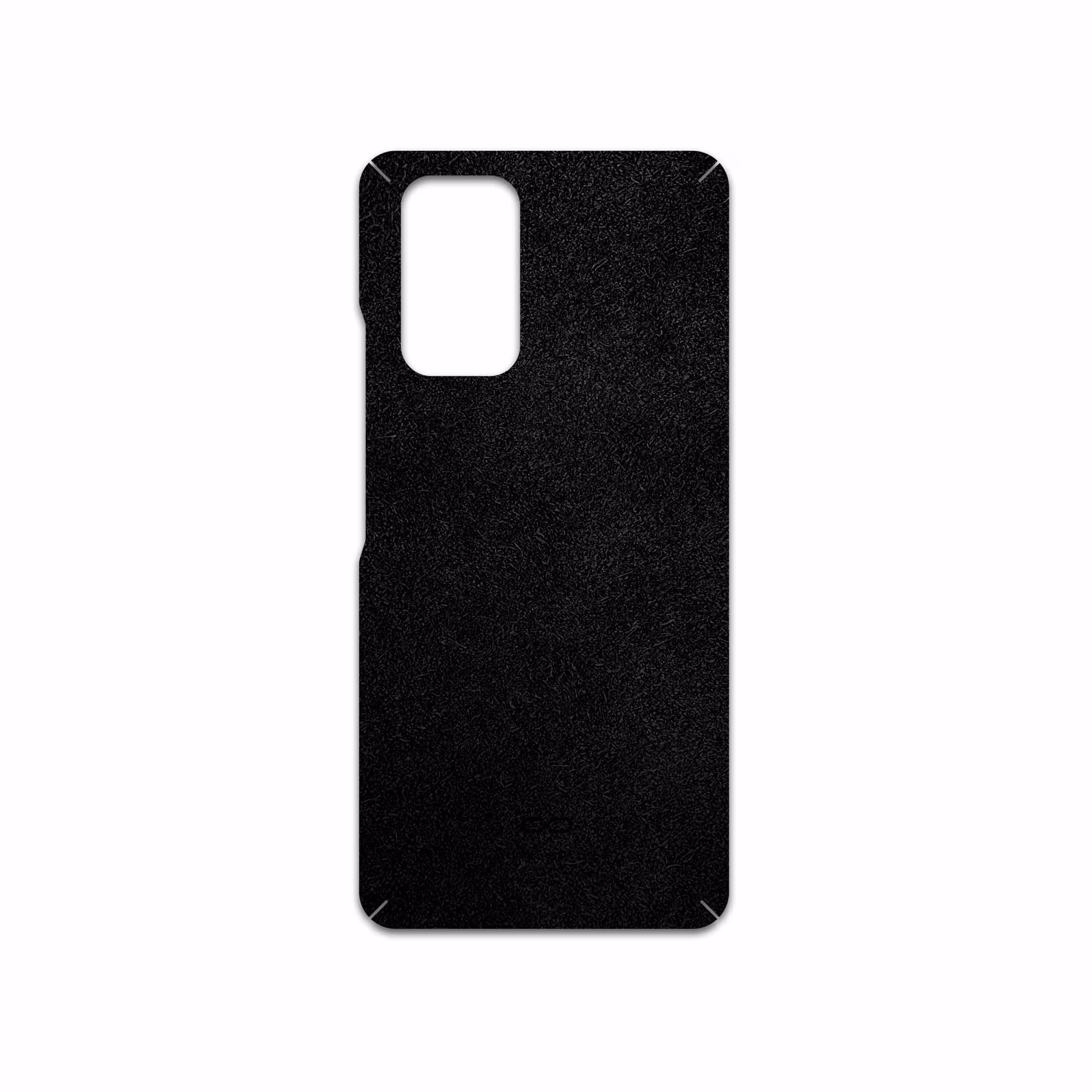 برچسب پوششی ماهوت مدل Black-Chamois-Leather مناسب برای گوشی موبایل شیائومی Redmi Note 10 Pro