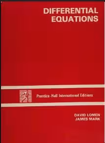 خرید و دانلود نسخه کامل کتاب Differential equations BY Lomen - Pdf