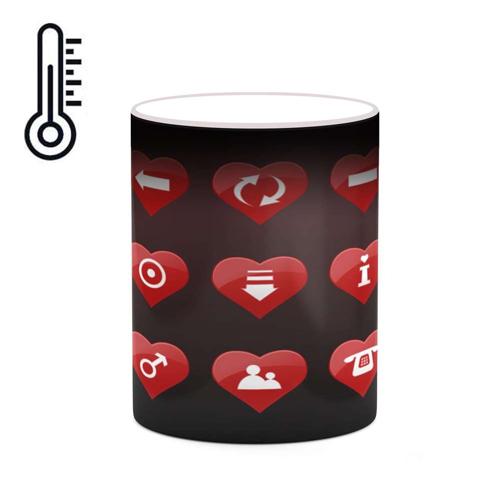 ماگ حرارتی کاکتی طرح Love مدل mgh20694