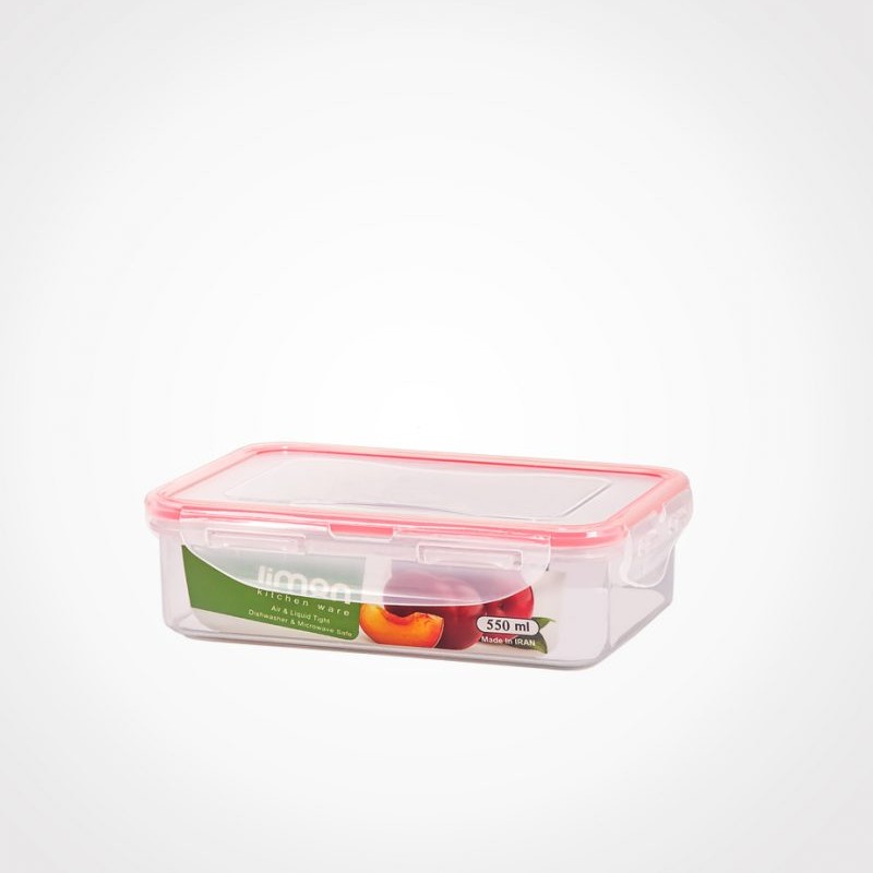 ظرف فریزری مستطیل 550 میلی لیتر لیمون