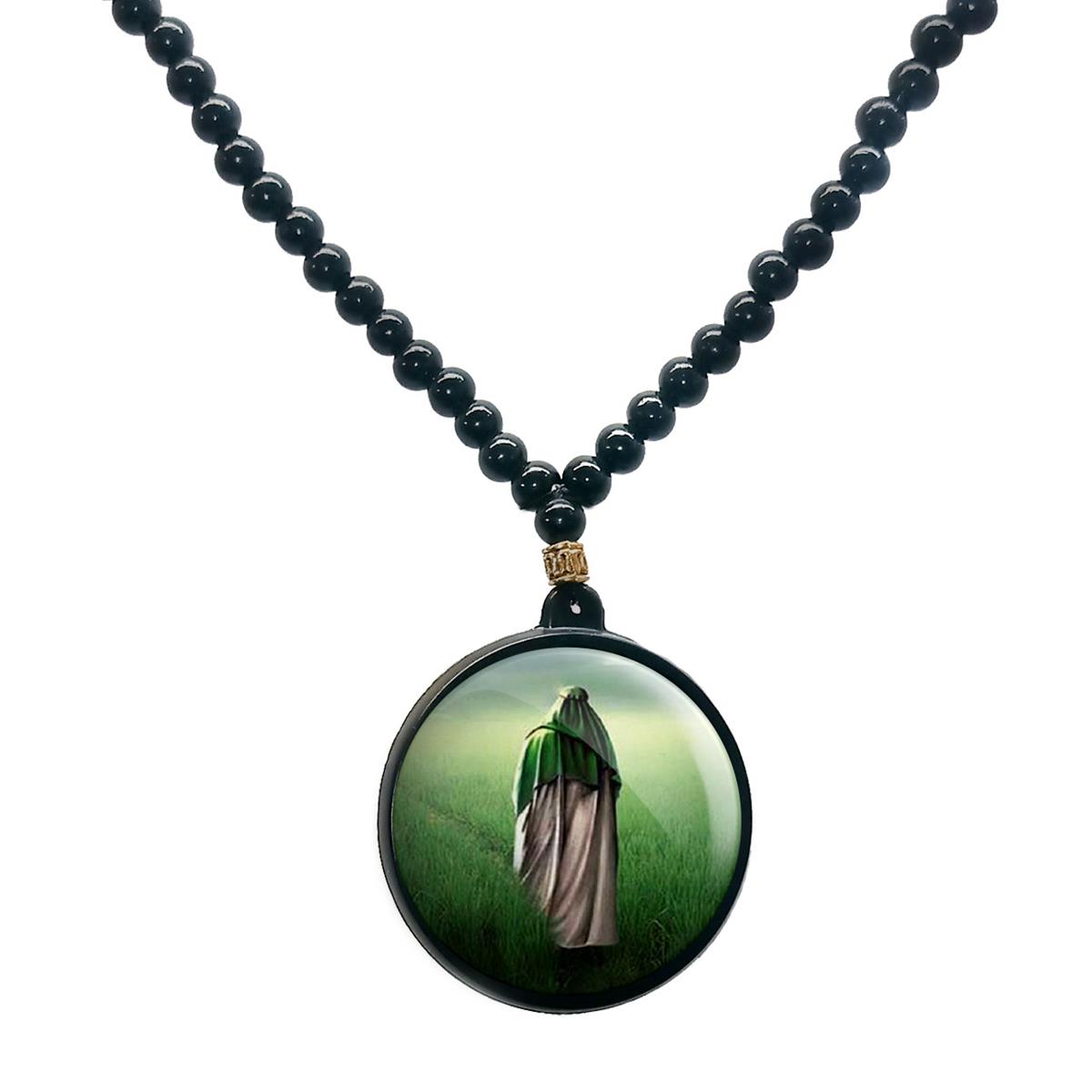 گردنبند پرمانه طرح امام زمان کد pmd.24219 مدل دو طرفه