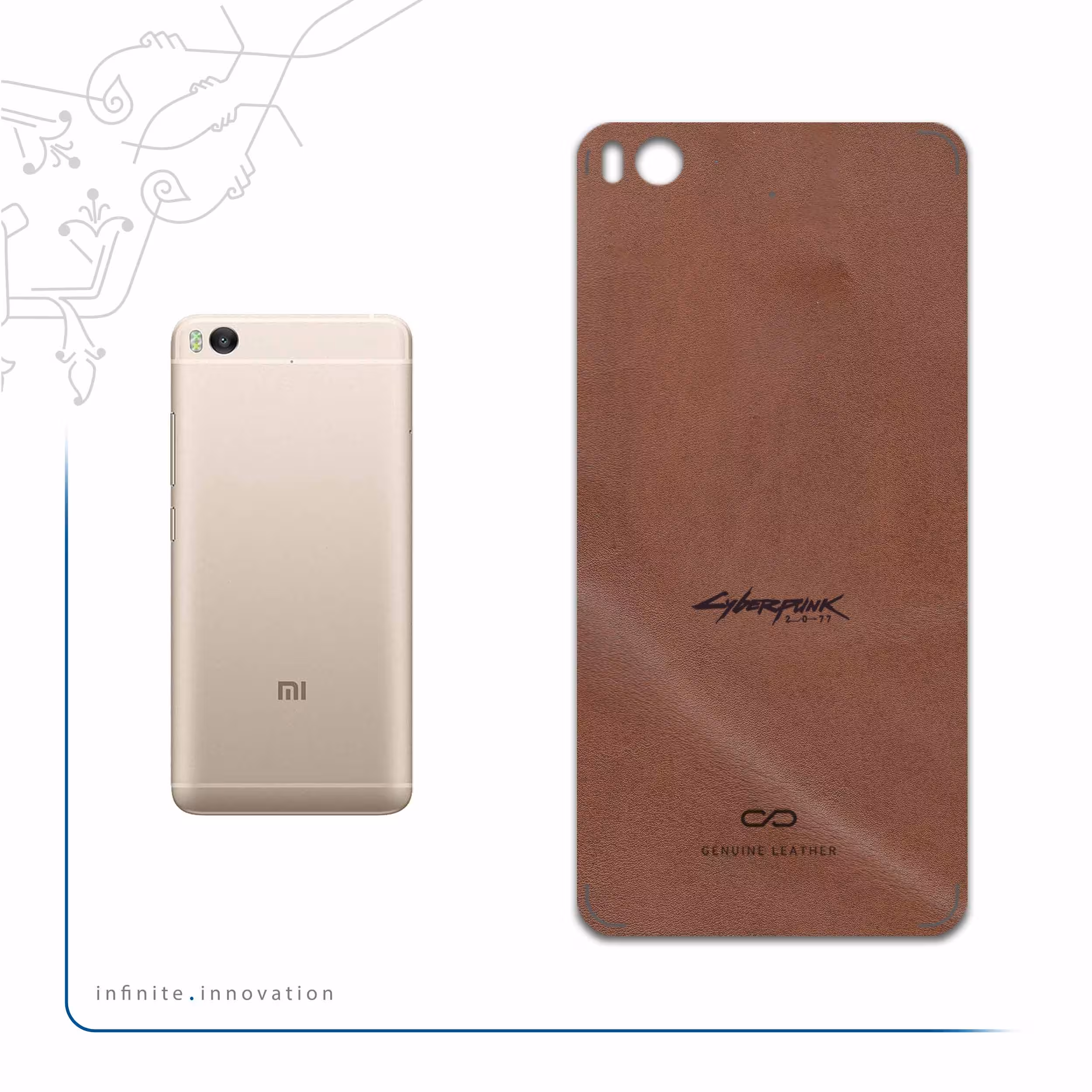 برچسب پوششی ماهوت مدل MNL-CYBRPNK مناسب برای گوشی موبایل شیائومی Mi 5s
