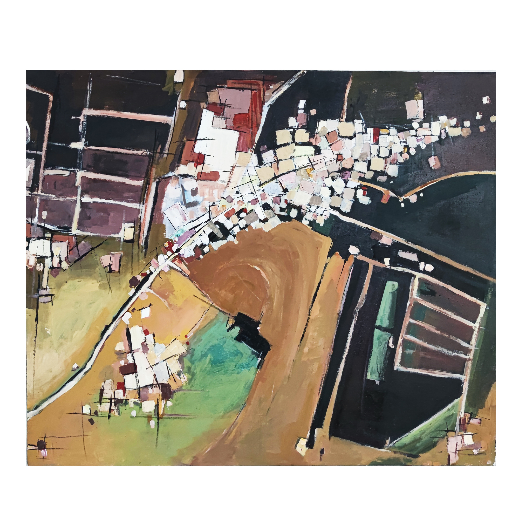 تابلو نقاشی مدل اکریلیک انتزاعی کد0012