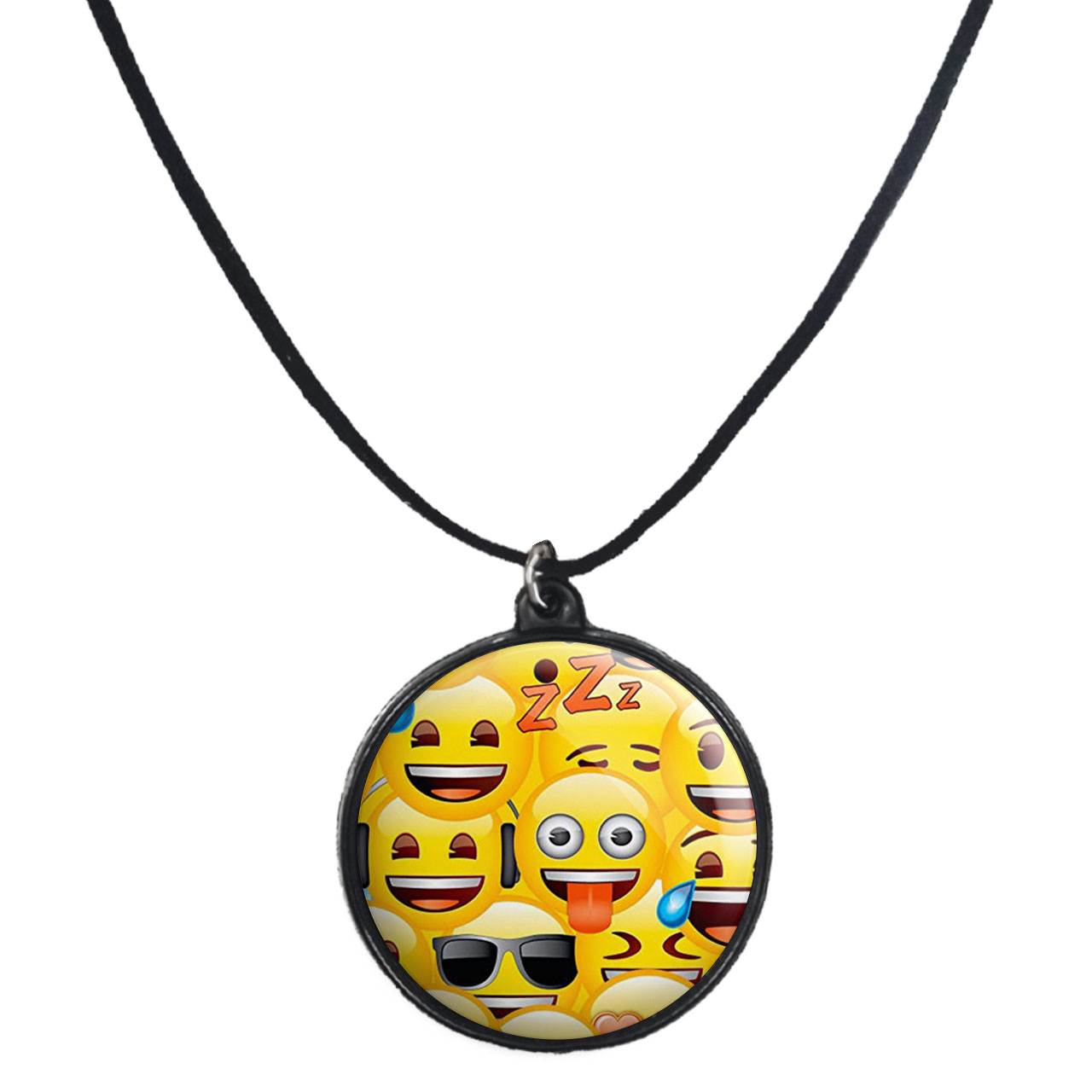 گردنبند پرمانه طرح ایموجی کد pmb.31484 مدل دو طرفه