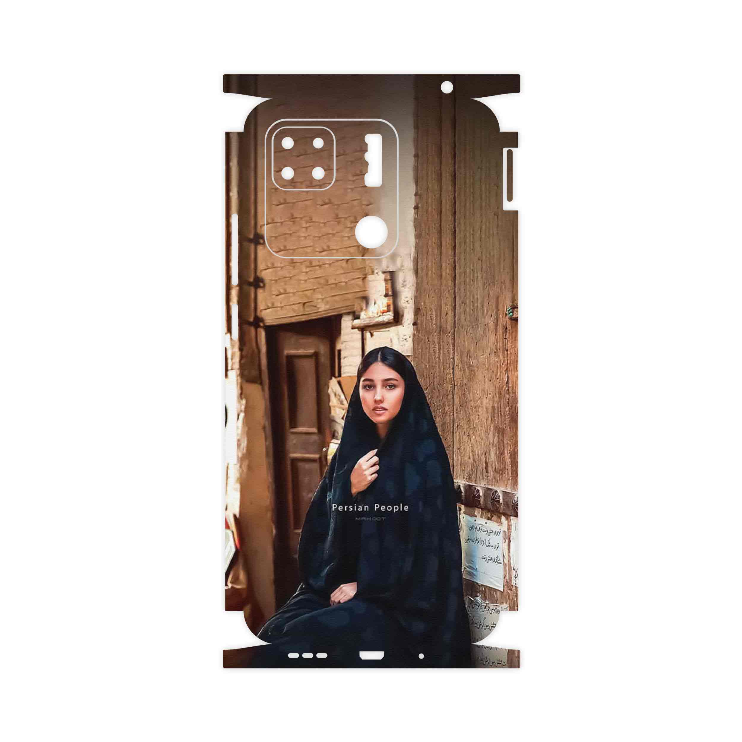 برچسب پوششی ماهوت مدل Portrait of an Iranian Woman-FullSkin مناسب برای گوشی موبایل شیائومی Redmi 10A