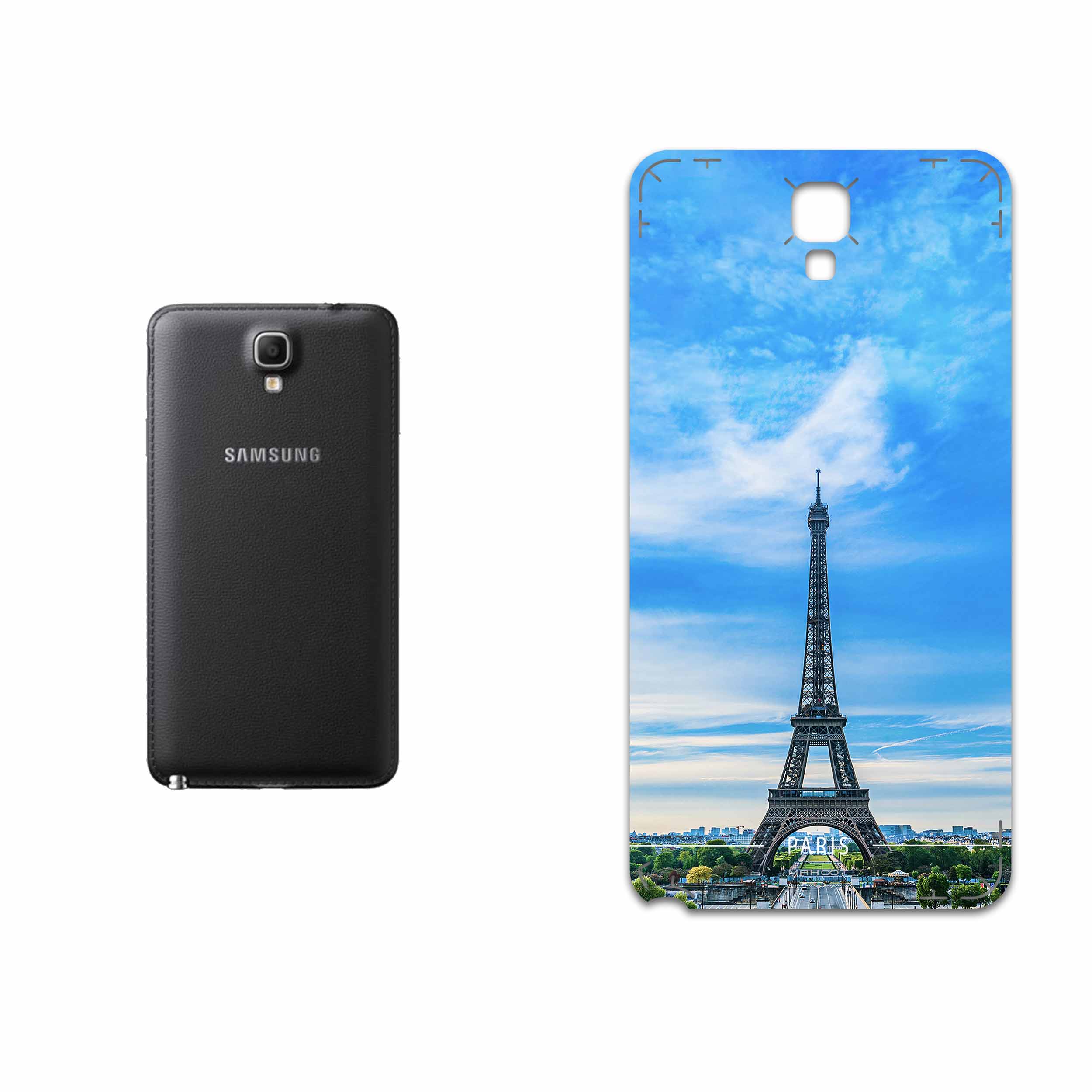 برچسب پوششی ماهوت مدل Paris City مناسب برای گوشی موبایل سامسونگ Galaxy Note 3 Neo