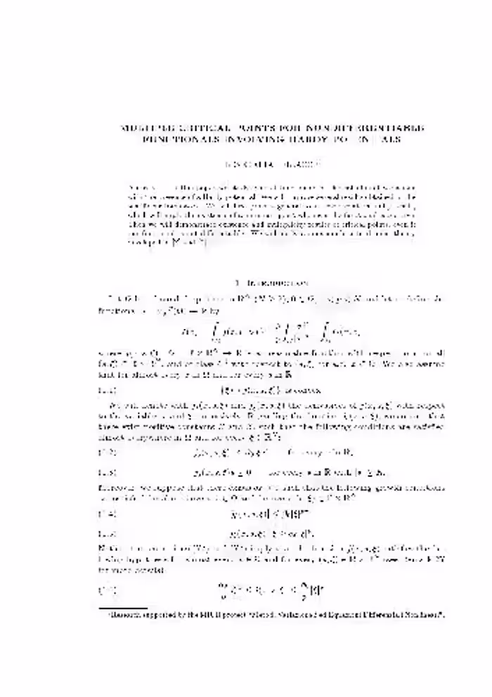 خرید و دانلود نسخه کامل کتاب Multiple critical points for nondifferentiable functionals involving Hardy potentials