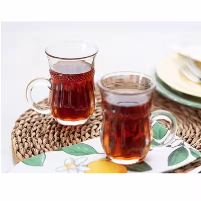 استکان مادام کوکو مدل Garen Glass Tea 140 بسته چهار عددی