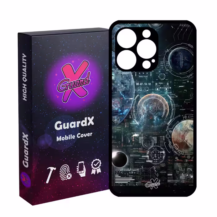 کاور گارد ایکس طرح فضا مدل Glass10512 مناسب برای گوشی موبایل اپل iPhone 13 Pro