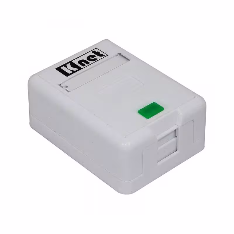 کیستون باکس 1 پورت شاتردار CAT6 UTP کی نت مدل K-NBSC6USH1
