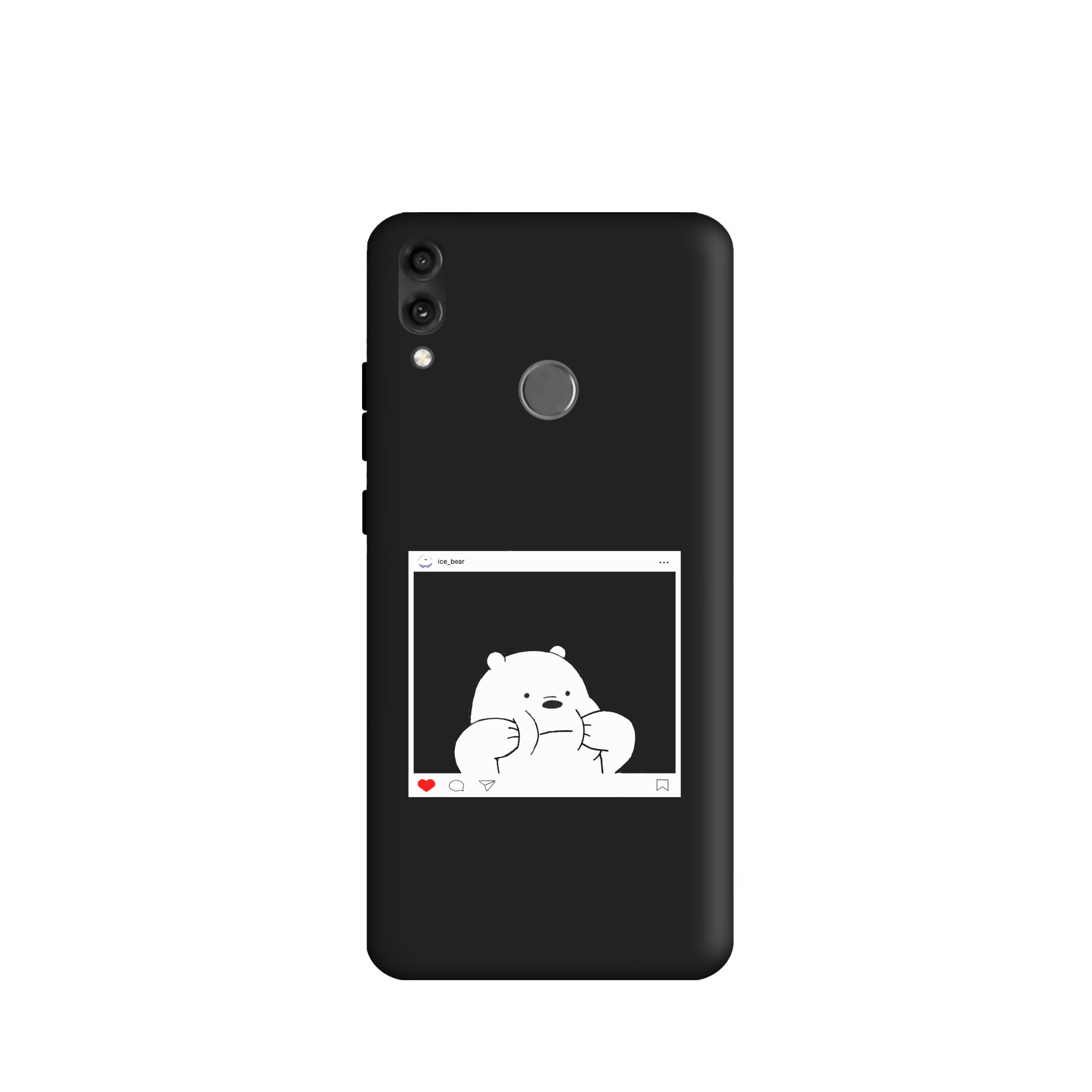 کاور طرح خرس کله فندقی کد u241 مناسب برای گوشی موبایل آنر 8C